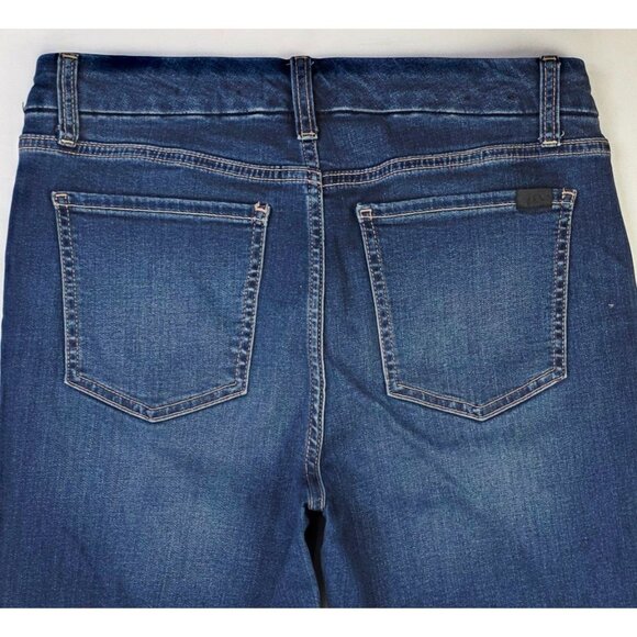 7 For All Mankind Jen 7 Size 6 Womens 31" Inseam Slim Bootcut Blue Denim Jeans - Picture 11 of 12